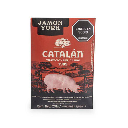 jamon catalan 350g york bloque